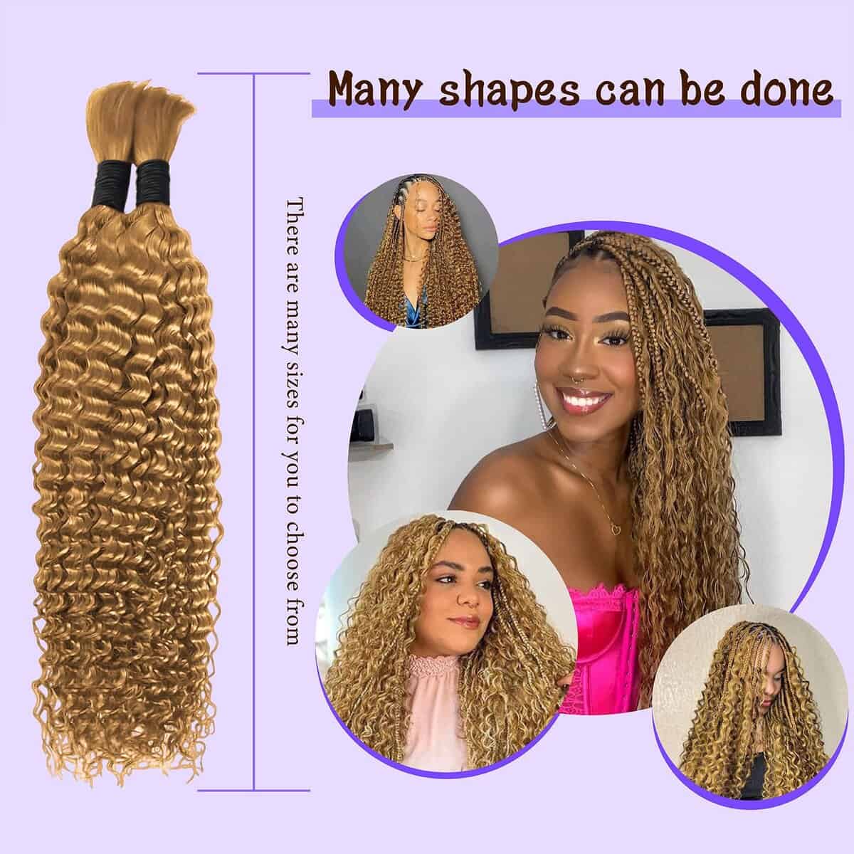 #27 Cabello Humano para Trenzas Boho 20 Pulgadas Boho Hair - Imagen 5