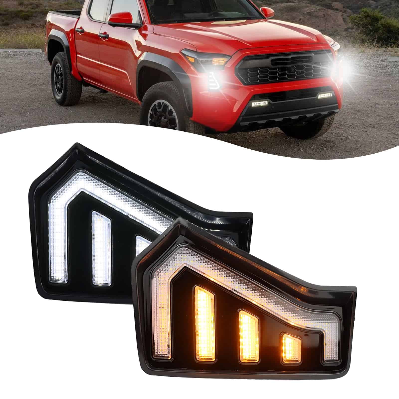 Kit de luces delanteras LED para faros, luces de señal de
