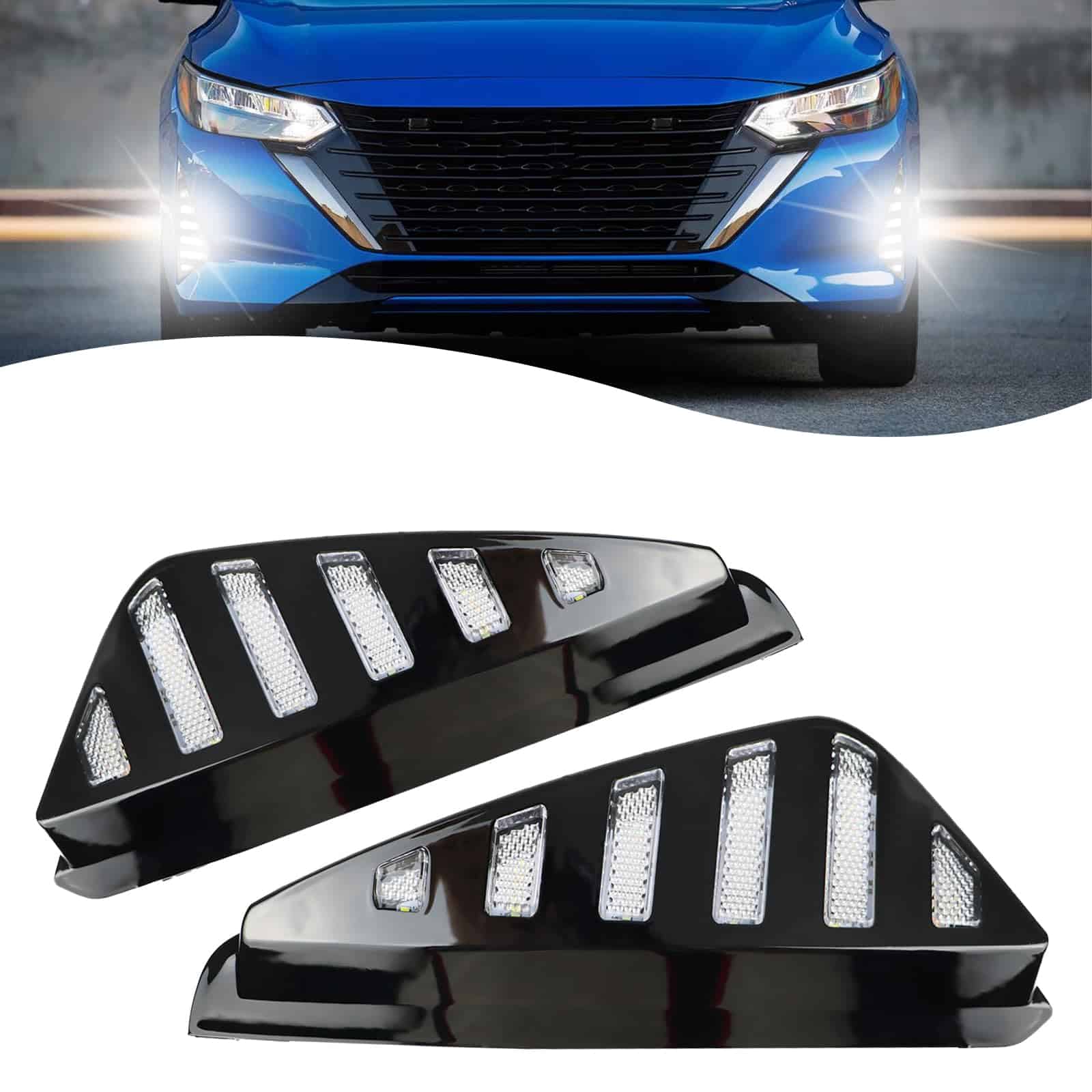 Luces de Niebla LED DRL para Parachoques Delantero con