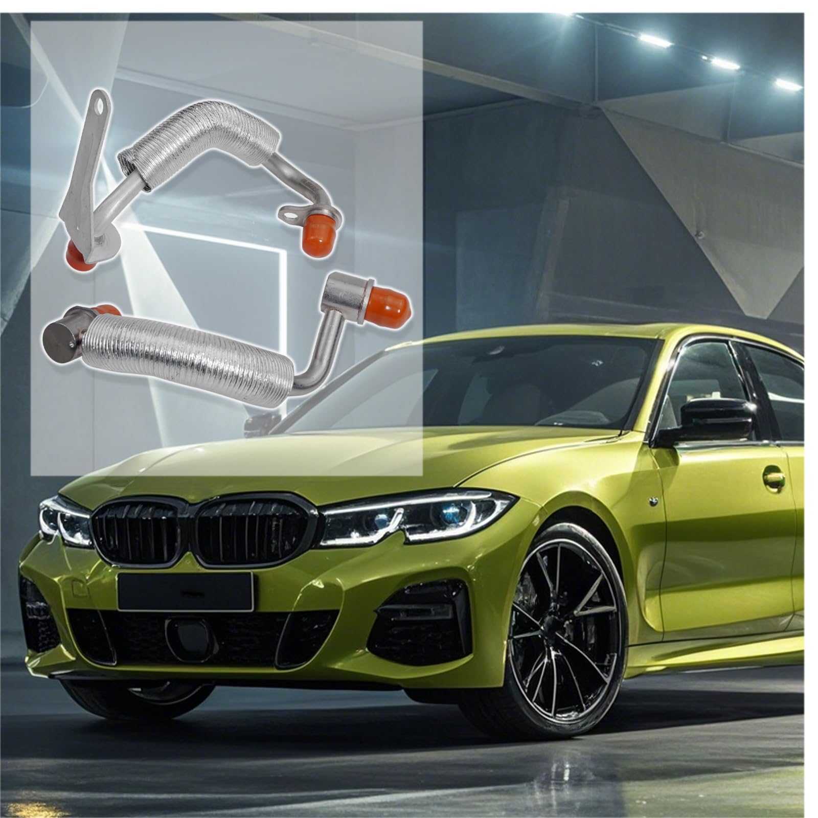 2PCS Tubo de Refrigerante Turbo 11538663516 11538663517 - Imagen 4