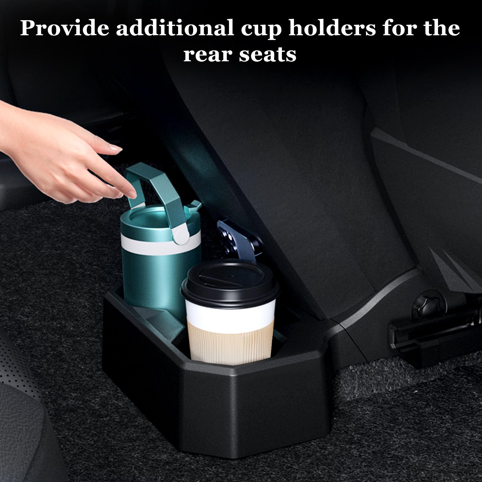 Abystar Soporte para Vasos de Consola de Respaldo con - Imagen 7