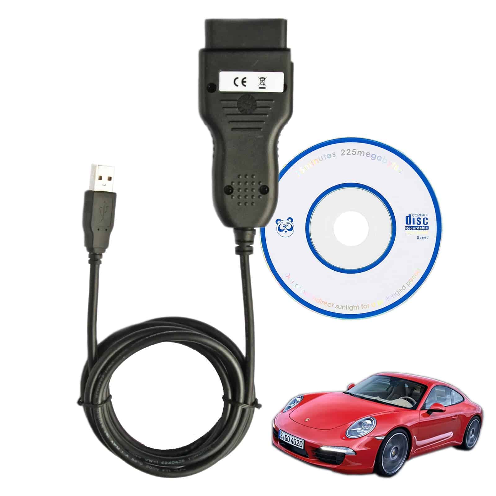 Herramienta de Escáner ECU OBD2 para Porsche Piwis Cable de