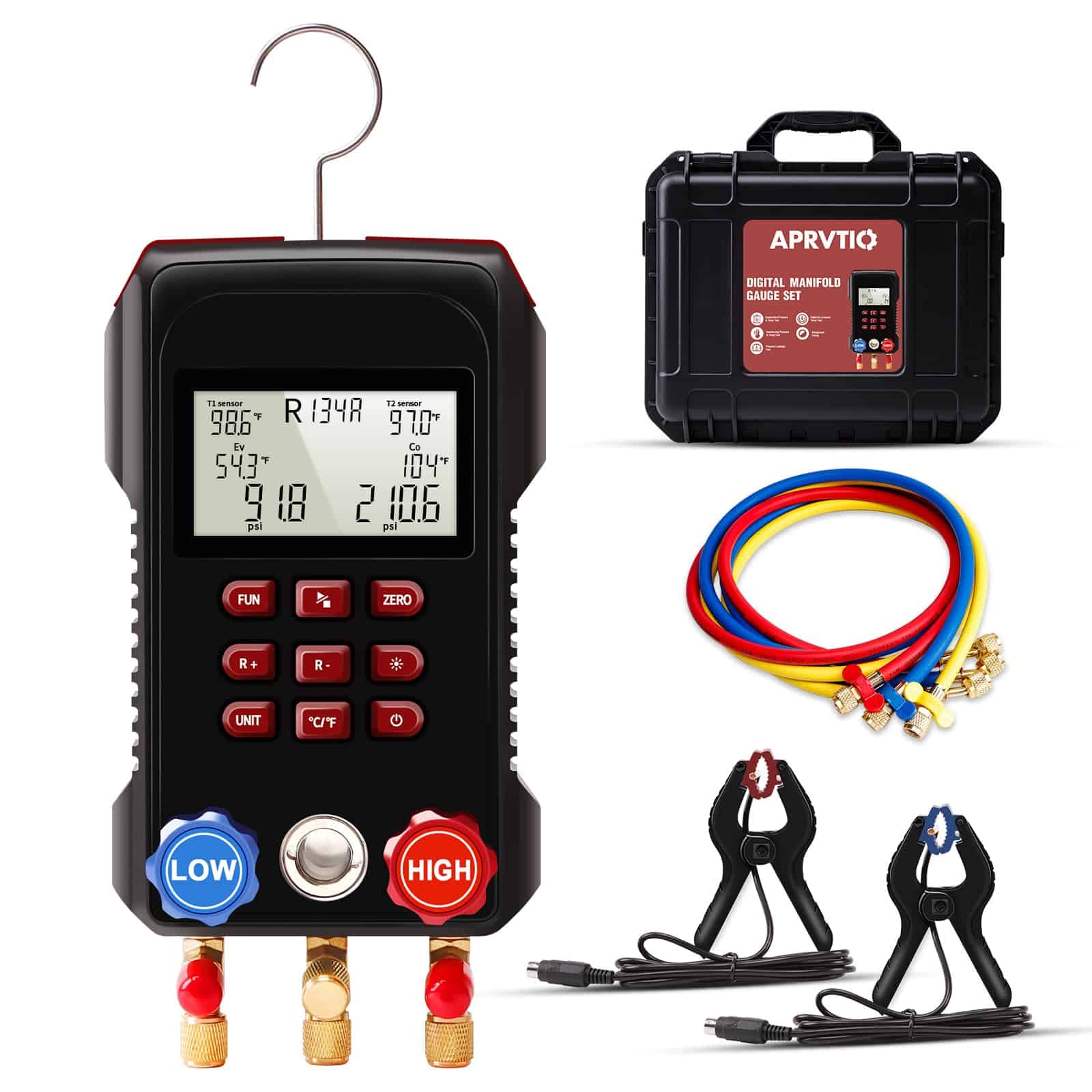 Manómetros HVAC Aprvtio, AMF-300 Manómetros Digitales HVAC