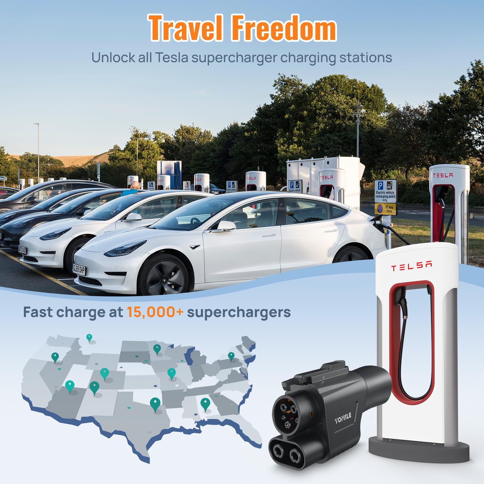 Adaptador de carga de Tesla Supercharger a CCS1 mejorado - Imagen 5