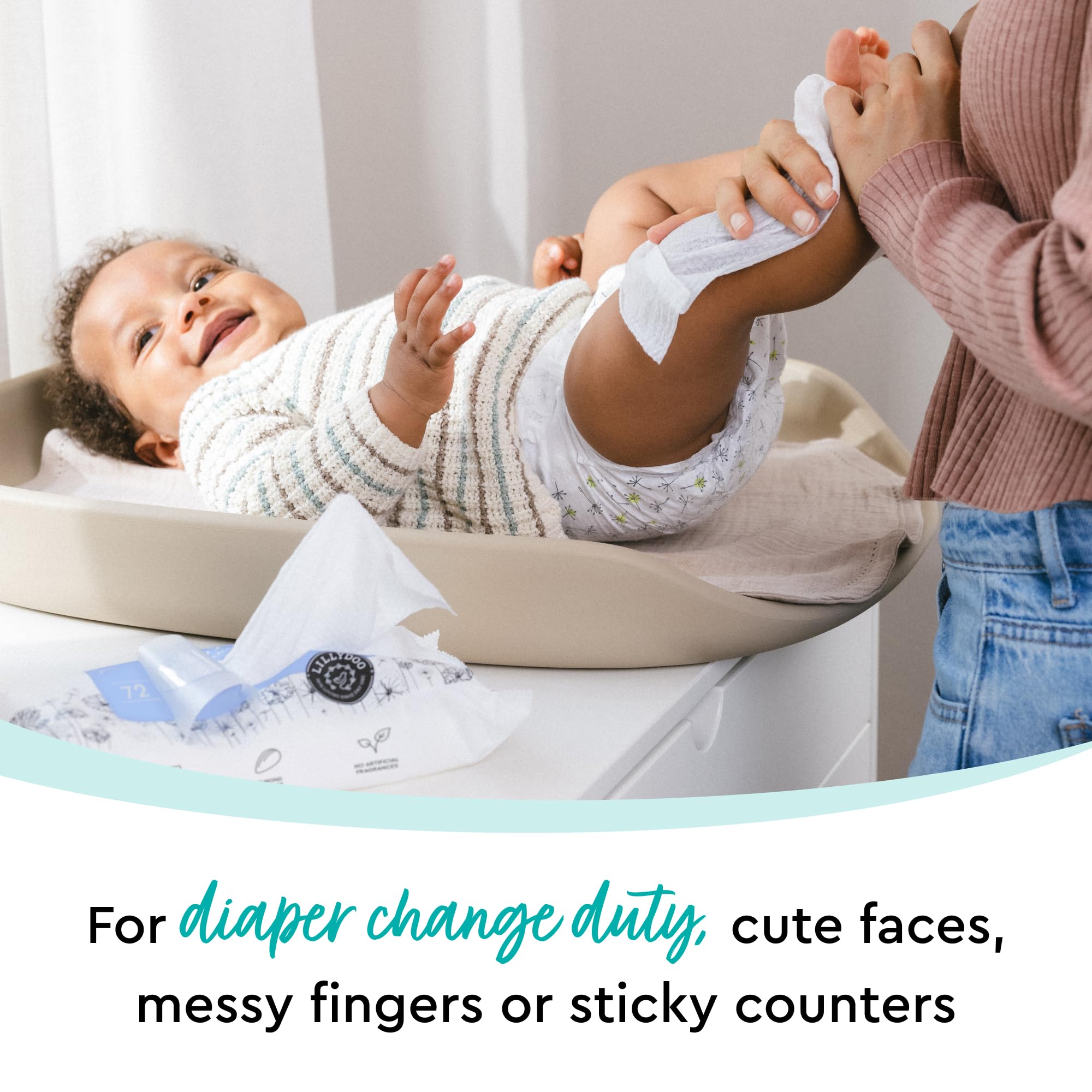 Toallitas hipoalergénicas y resistentes para bebés con 99% - Imagen 6