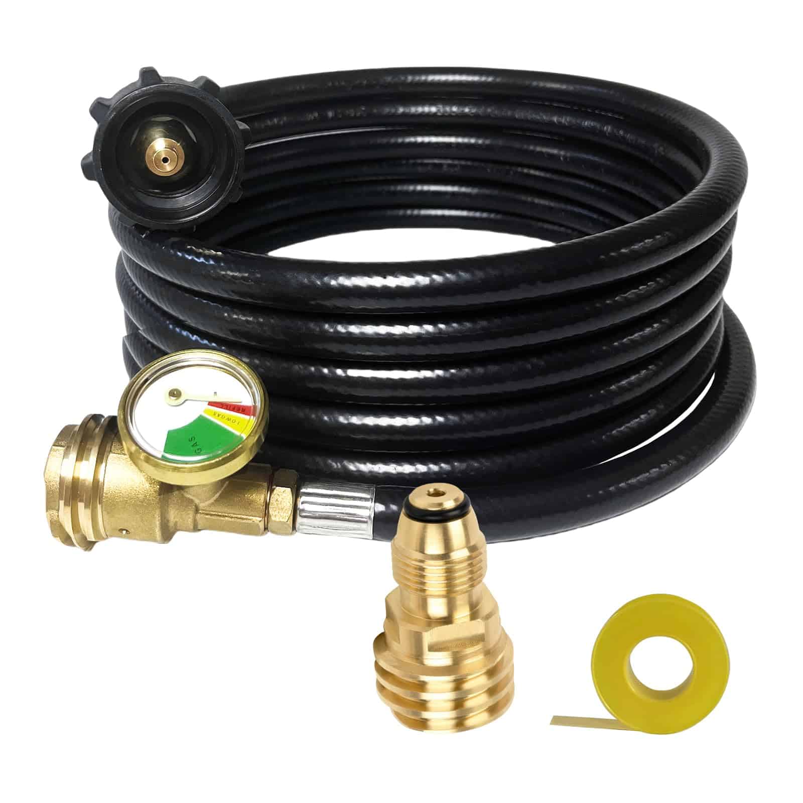 Manguera de extensión de tanque de propano de 12 pies con