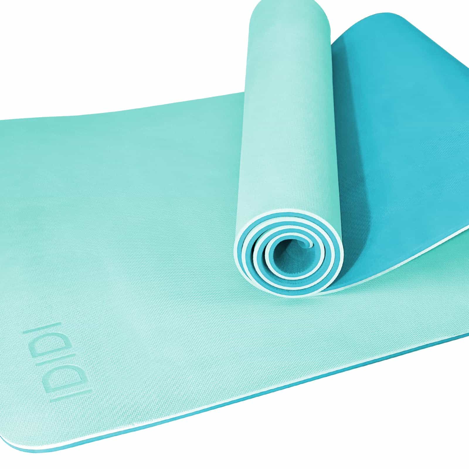 Tapete de Yoga con Correa, Tapete de Ejercicio -Verde Claro+