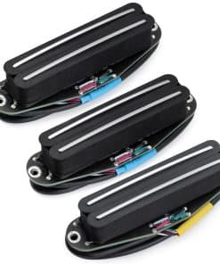 Set de Pastillas para Guitarra Eléctrica -Negro Rieles Croma