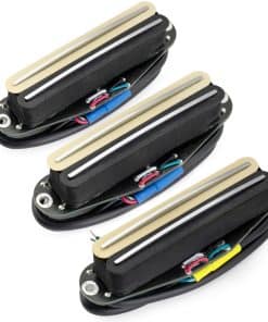 Set de pastillas Musiclily Pro ST-DPHC -Zebra con rieles cro