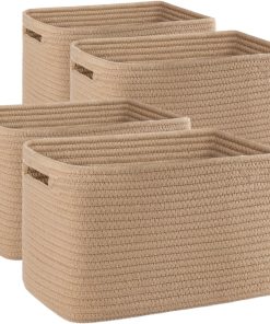Juego de 4 cestas de almacenamiento OIAHOMY para organizar,