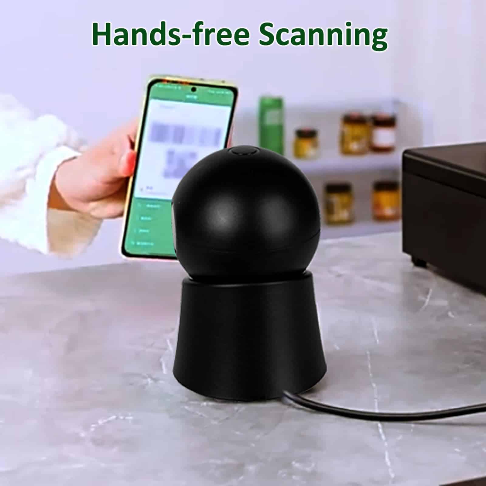 Rabitpos Escáner de Código de Barras 1D 2D de Escritorio, - Imagen 6