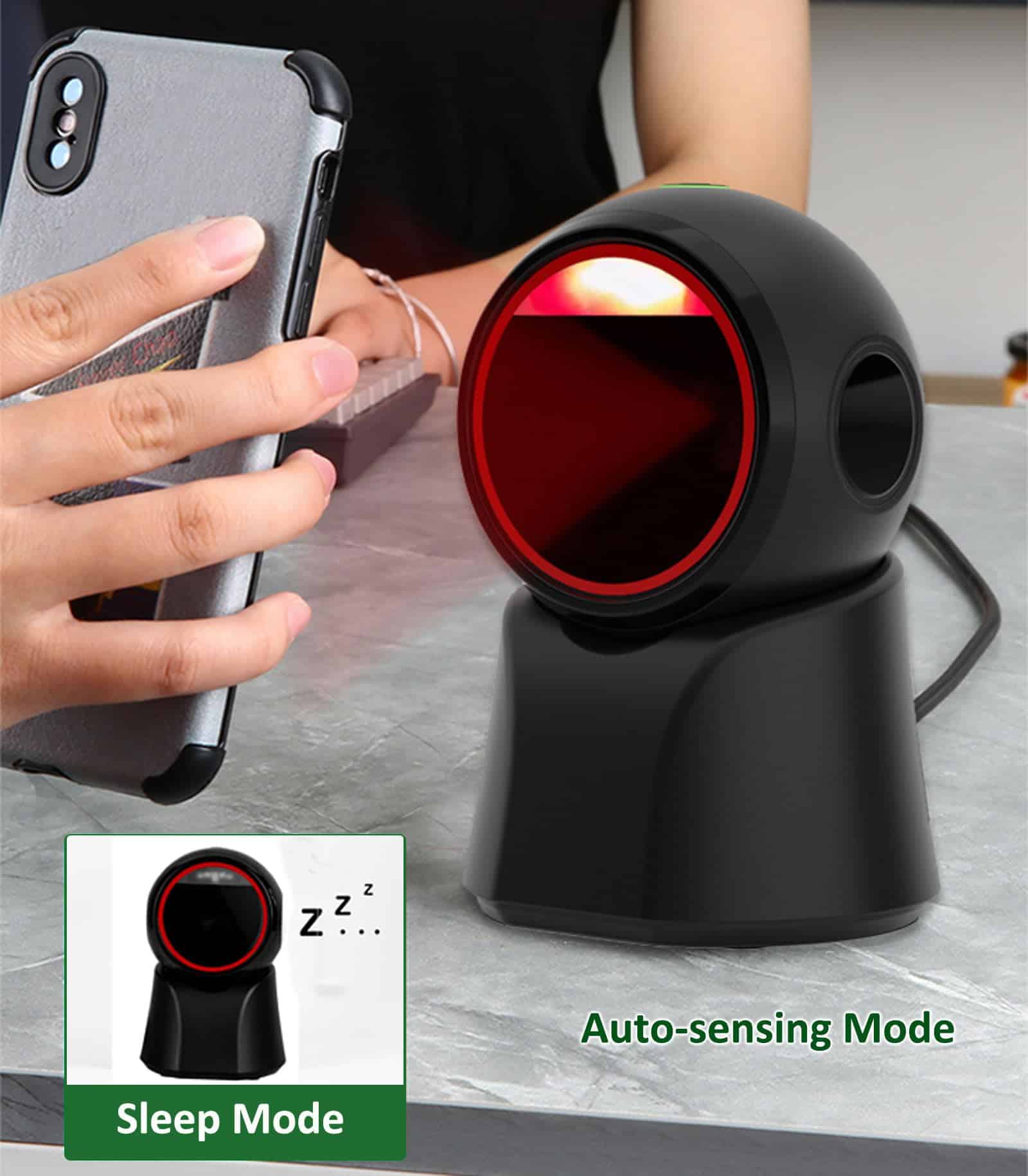 Rabitpos Escáner de Código de Barras 1D 2D de Escritorio, - Imagen 4