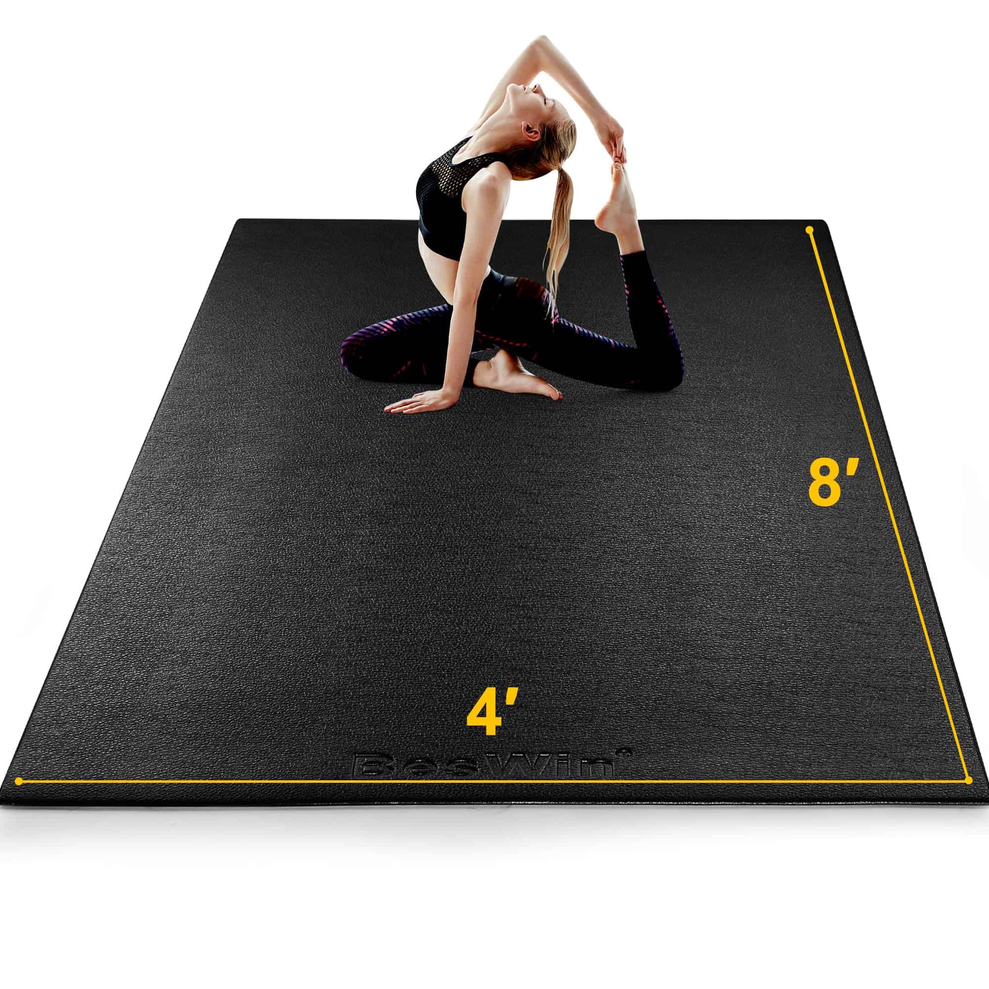 Tapete grande de ejercicio BesWin 8' x 4' (6mm), Tapetes