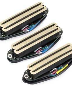 Set de Pastillas Musiclily Pro ST-DPHC -Crema Riel Negro