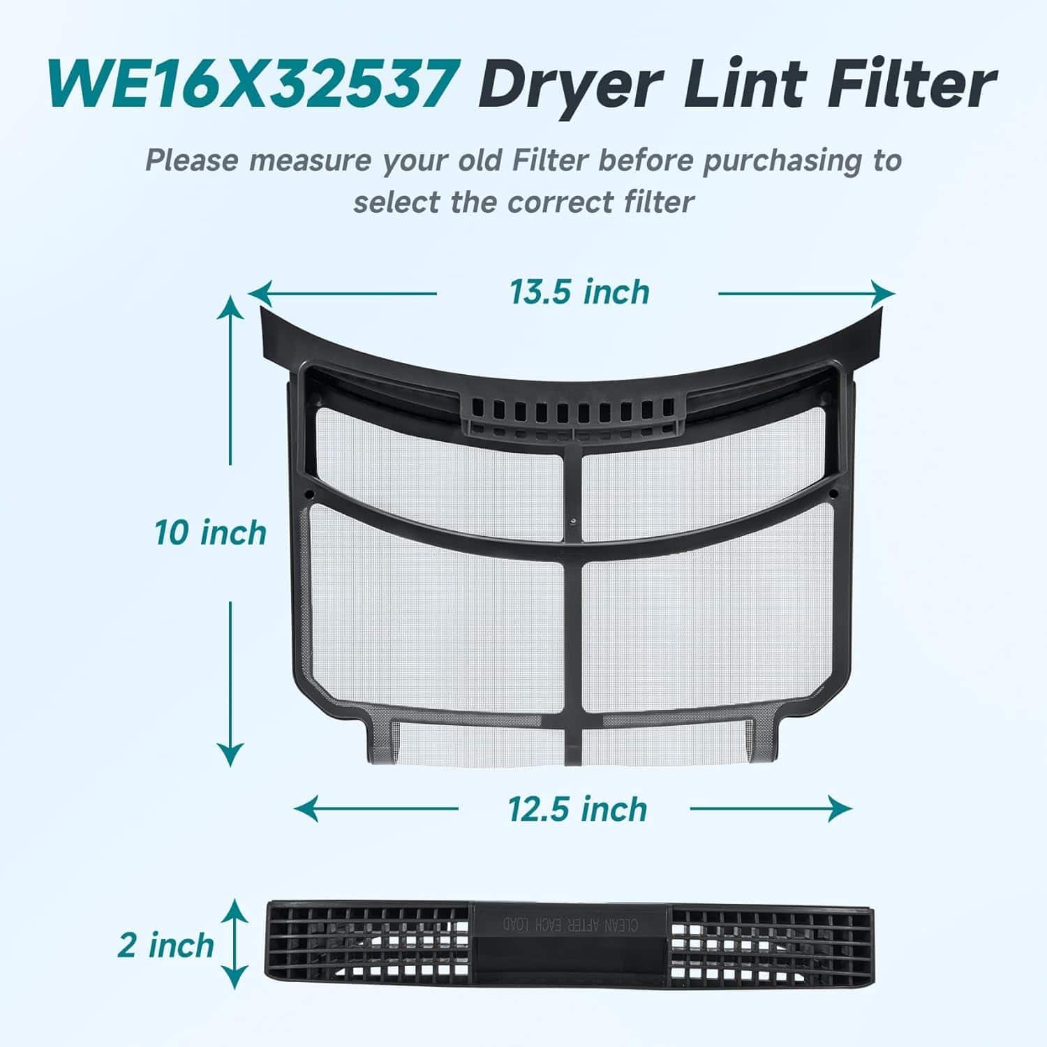 WE16X29597 WE16X32537 Filtro de Pelusa para Secadora - Imagen 5