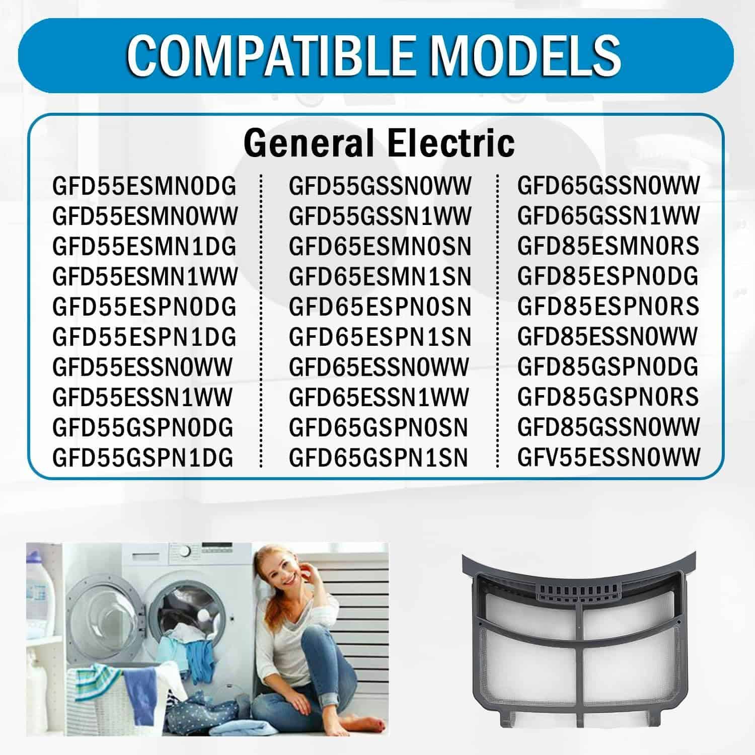 WE16X29597 WE16X32537 Filtro de Pelusa para Secadora - Imagen 4