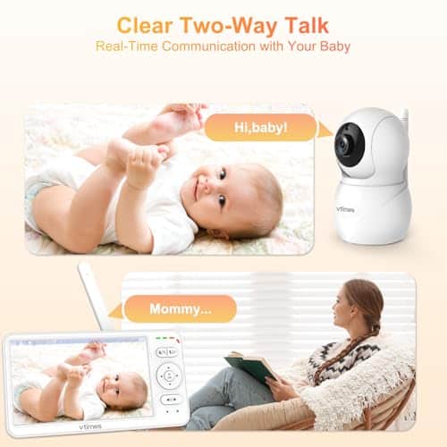 Monitor de Bebé VTimes con Cámara y Audio, -alo Ideal - Imagen 8