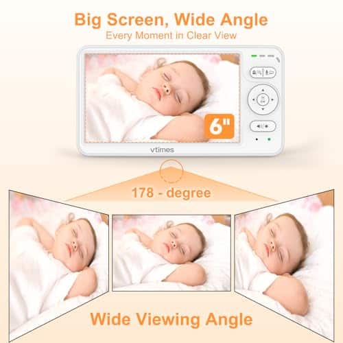 Monitor de Bebé VTimes con Cámara y Audio, -alo Ideal - Imagen 9
