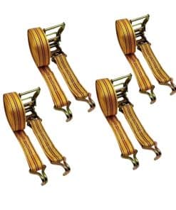 2-4 Pack Correa de Trinquete de 1.6 pulgadas de Ancho