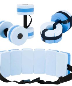 Pesas de Agua UNAOIWN para Ejercicio en la -Azul Claro