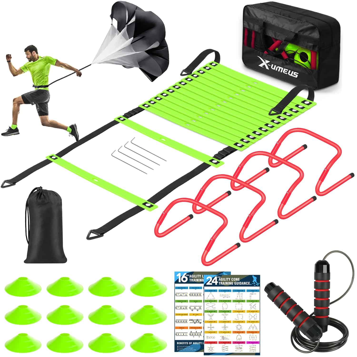 Set de Equipos de Entrenamiento de Velocidad de Agilidad