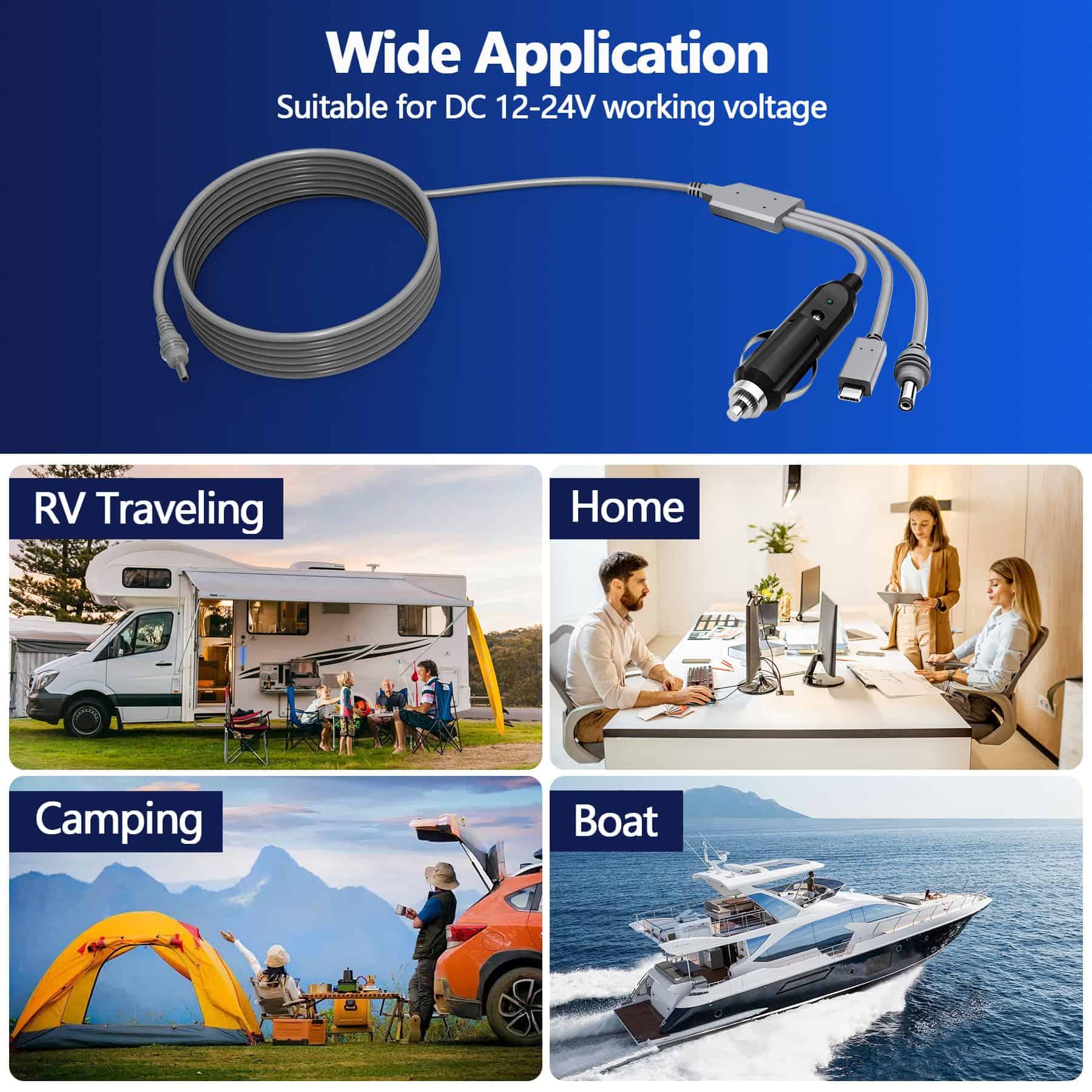 Cable de alimentación mini Starlink WAWINY - 3M/10FT 12-24V - Imagen 8