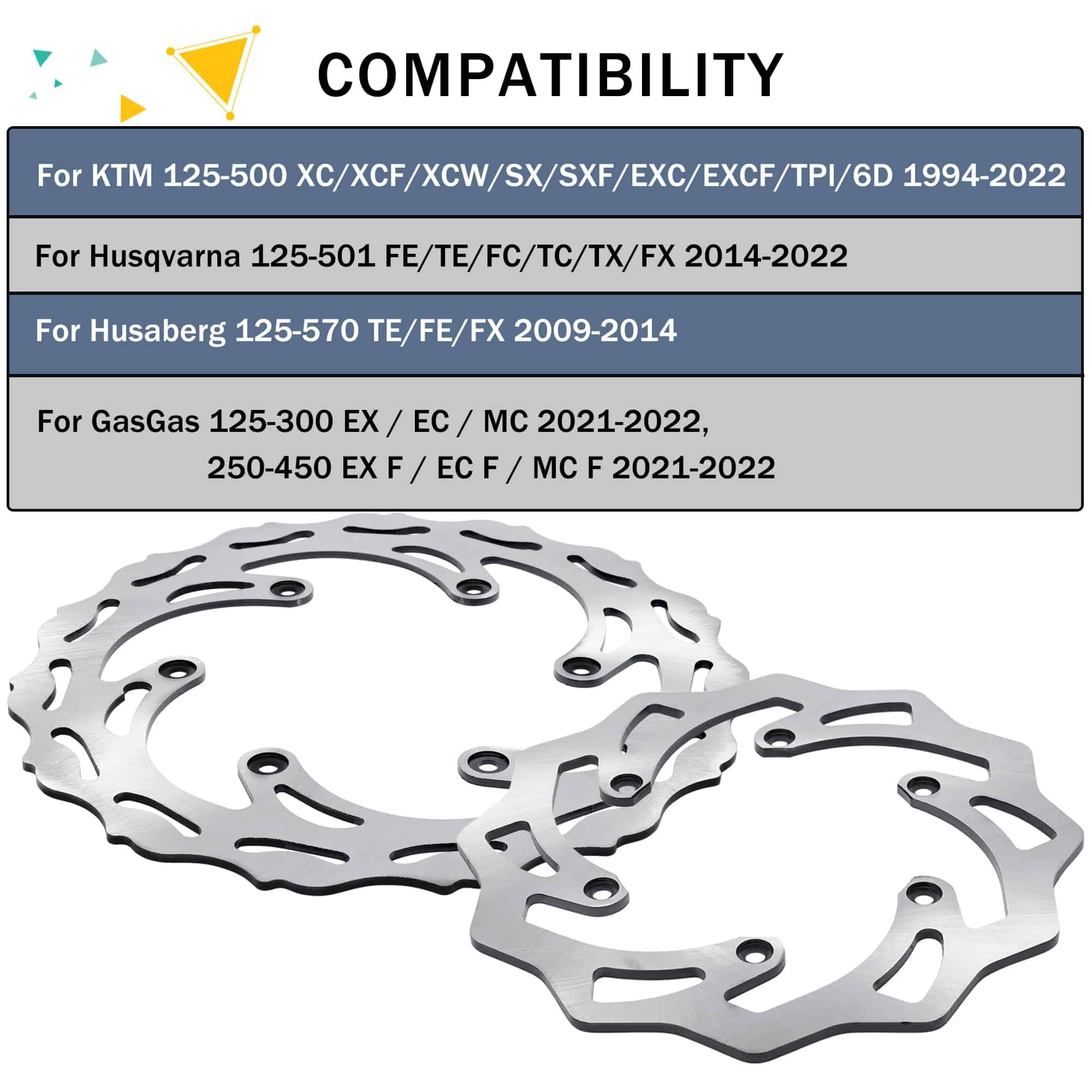 Disco de freno delantero trasero OTINUBEE 220M 260M Kit - Imagen 3