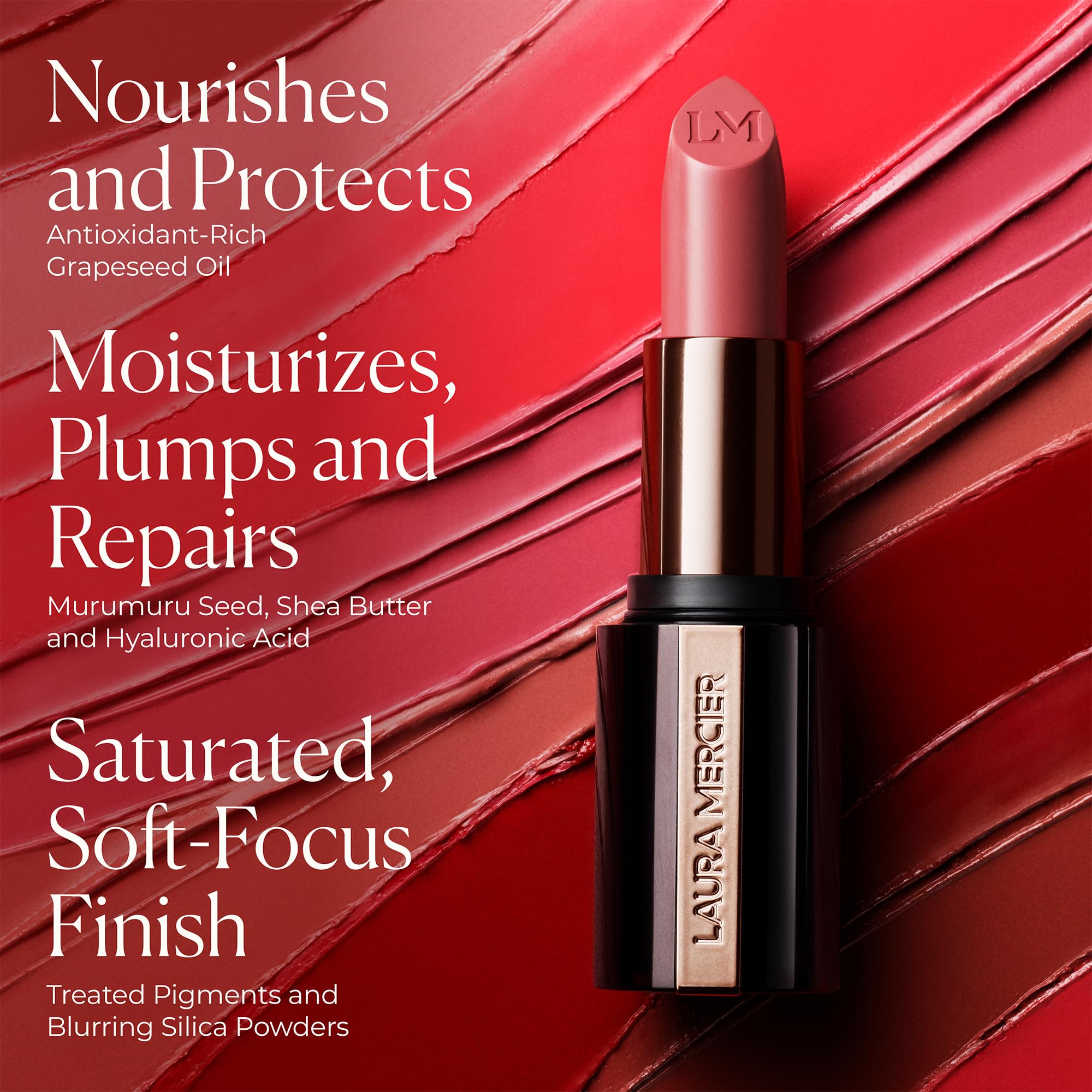 Barra de Labios Laura Mercier Caviar Hydra -Absolute Red - 5 - Imagen 7