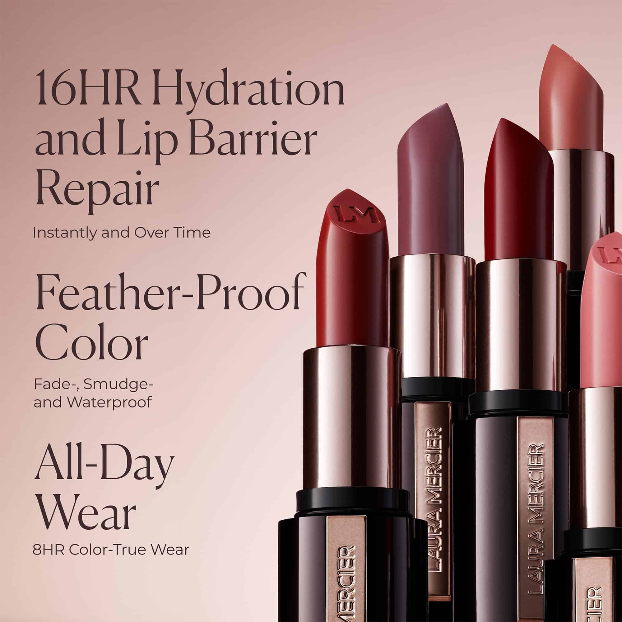 Barra de Labios Laura Mercier Caviar Hydra -Absolute Red - 5 - Imagen 6