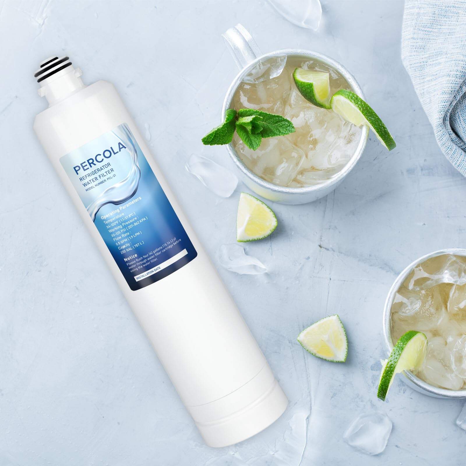 Filtro de Agua PERCOLA MIWF8200, Compatible con Midea - Imagen 8