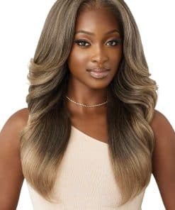 Pelucas de Encaje Frontal Outre - Perfect Hair -BURDEOS