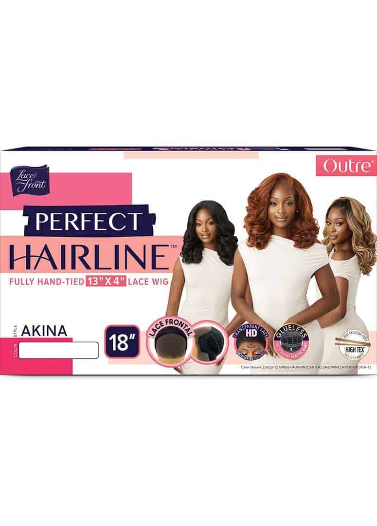 Peluca frontal de encaje Outre - Perfect Hair -NEGRO JET 1 - Imagen 8