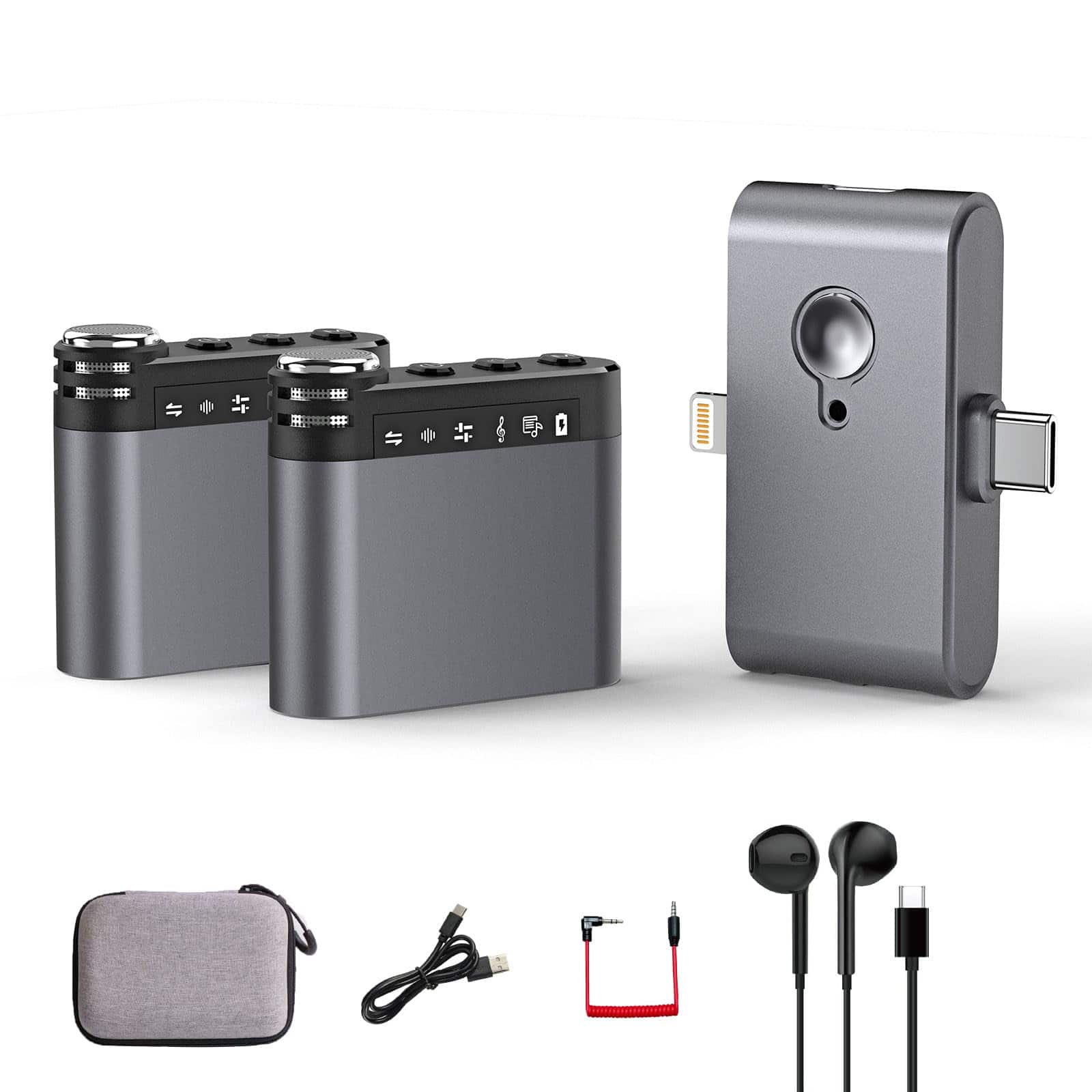 Micrófono Inalámbrico Lavalier M9 Smart - Sistema de Audio