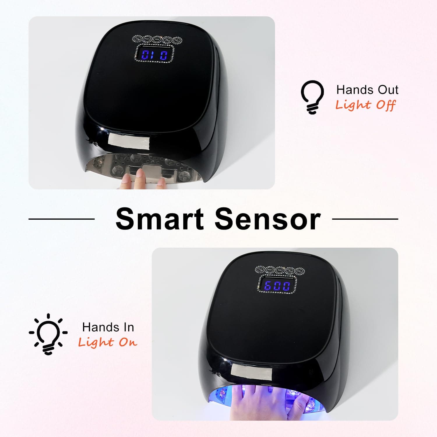 Lámpara de Uñas UV para Gel, LIMEGIRL Lámpara de Uñas - Imagen 4