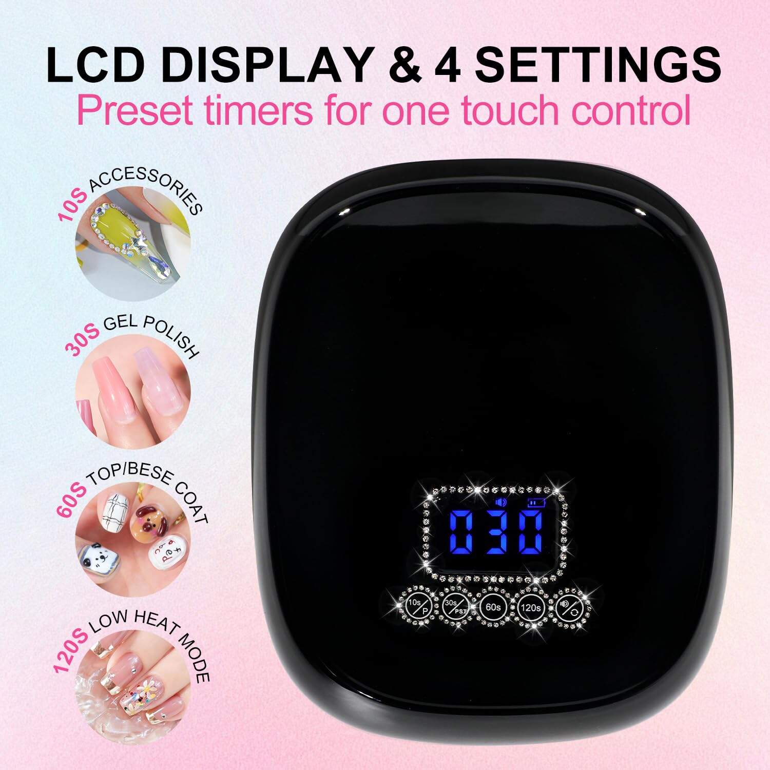 Lámpara de Uñas UV para Gel, LIMEGIRL Lámpara de Uñas - Imagen 6