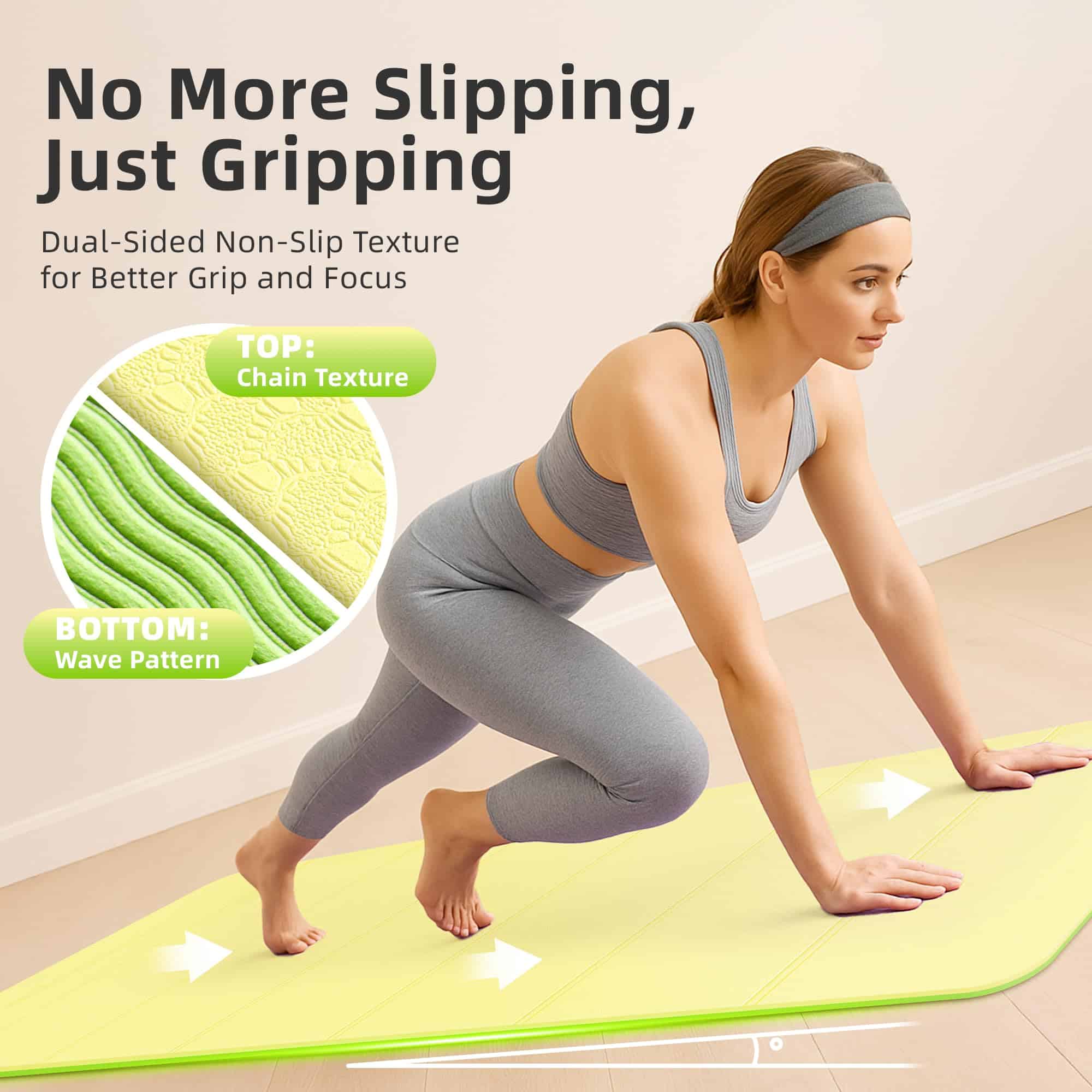 Tapete de Yoga Plegable para Viaje GymCope � 72"x24"x1/4" - Imagen 5