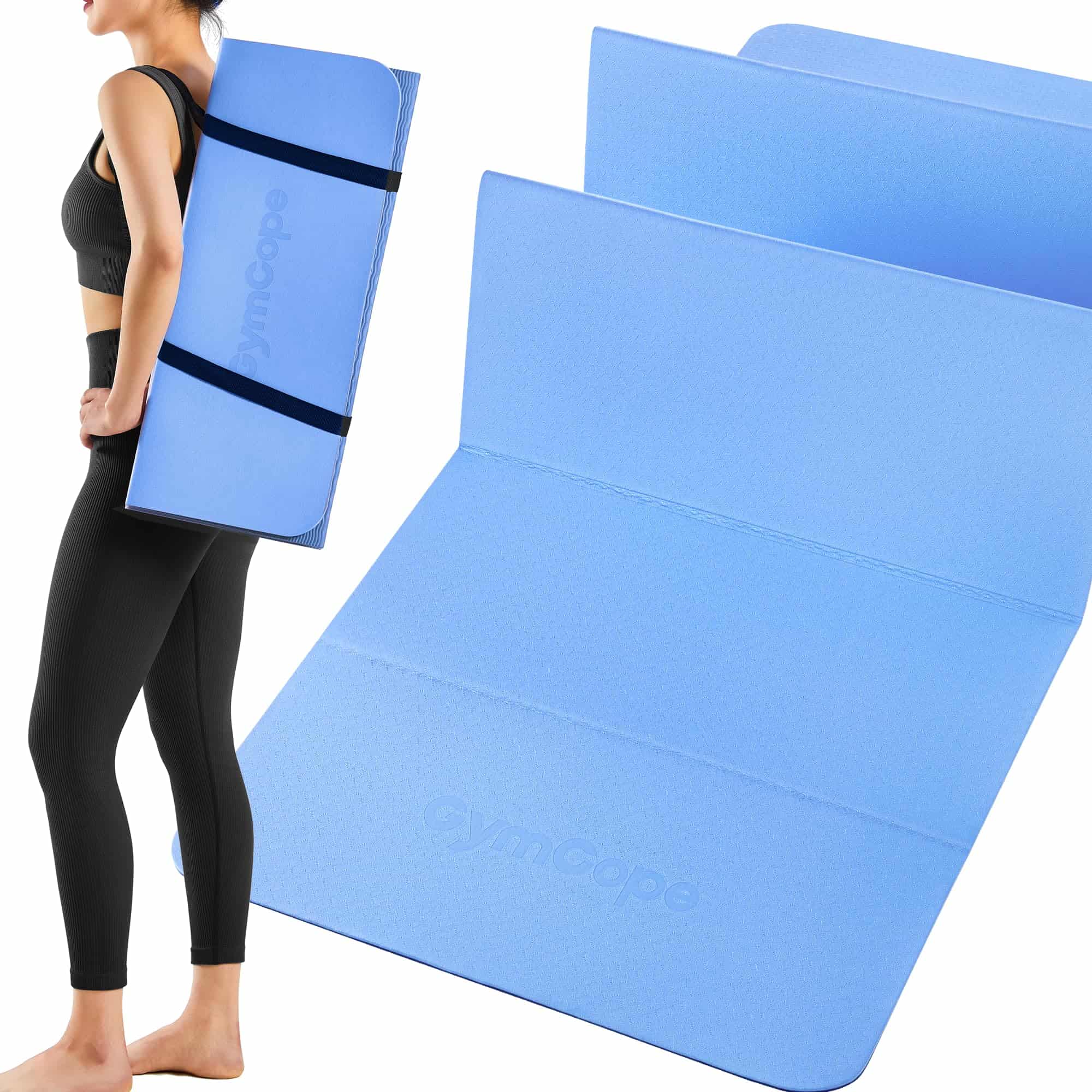 Tapete de Yoga Plegable GymCope - -Azul