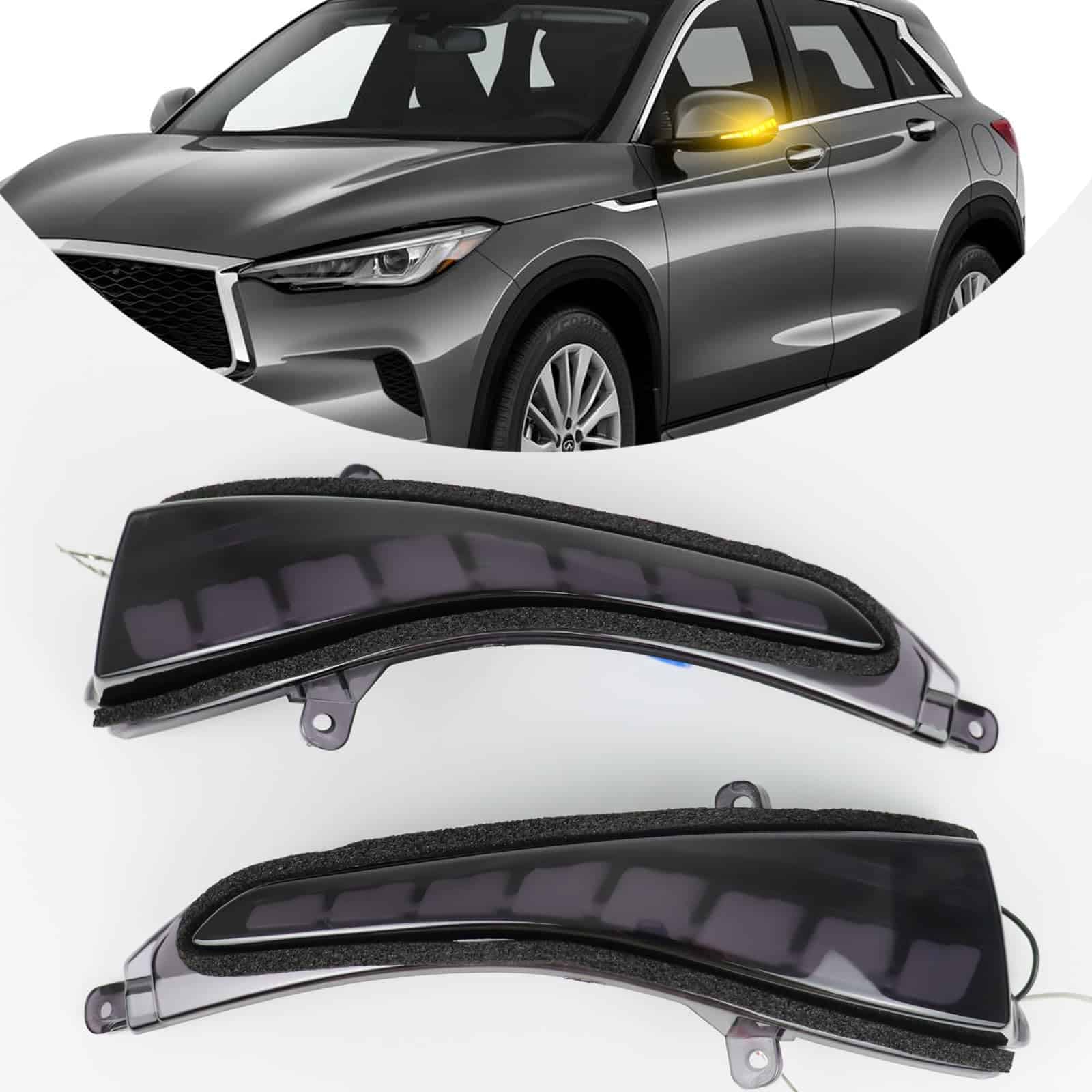 Bombilla de señal de giro secuencial LED de espejo lateral