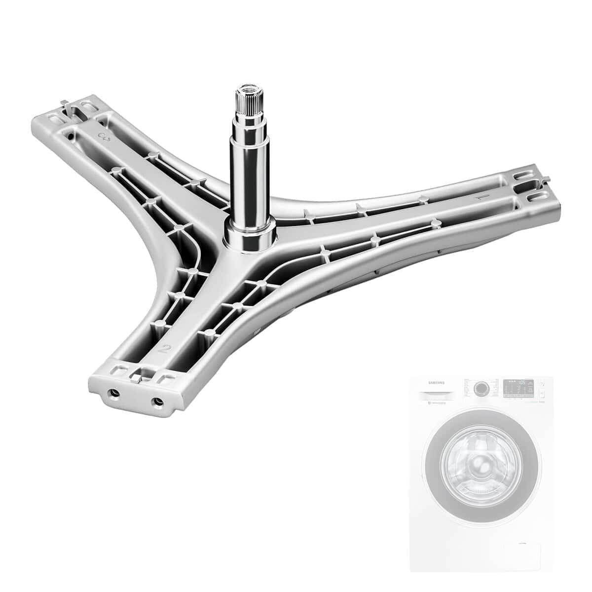 Ensamble de Eje de Brida DC97-14421A Compatible con