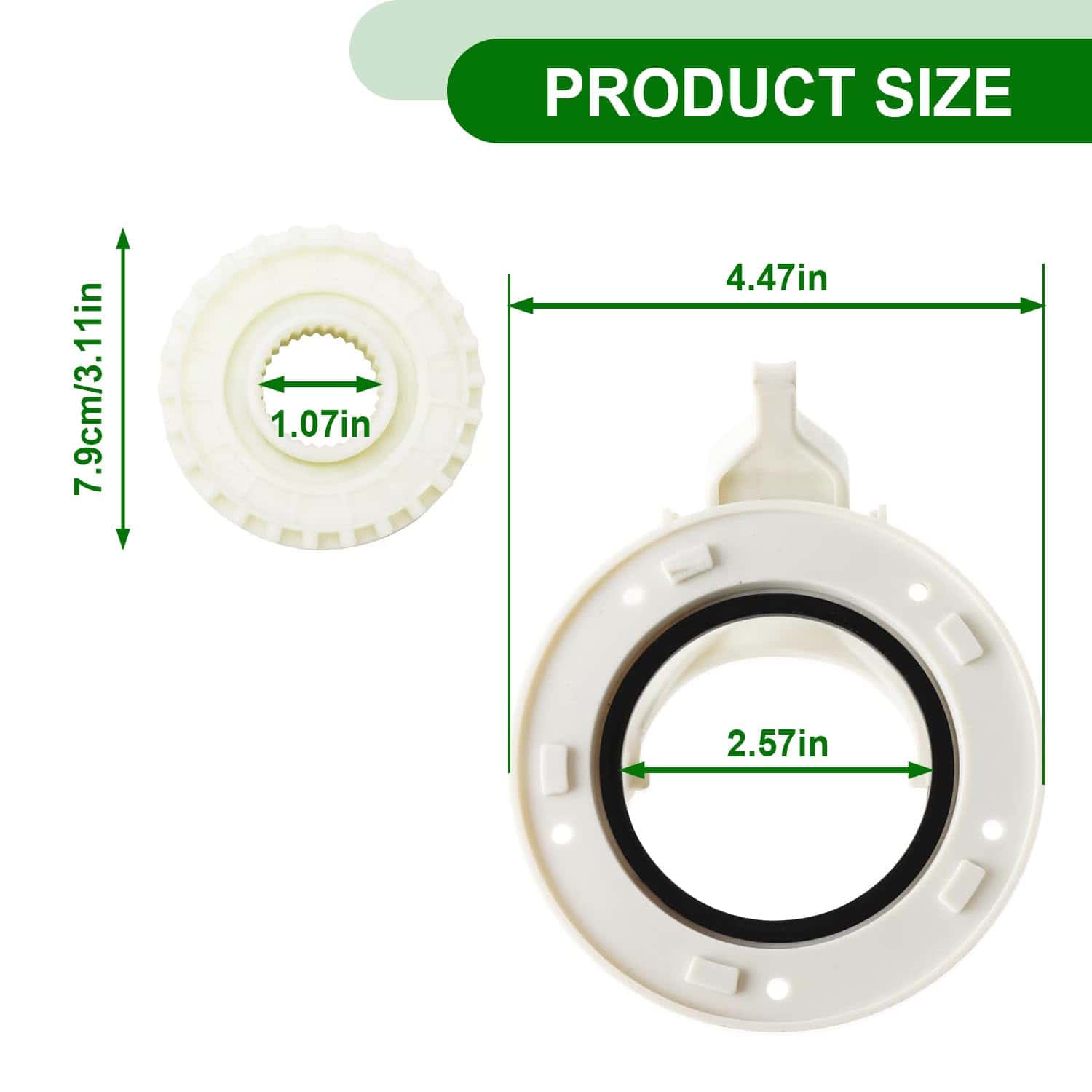 Engranaje de acoplamiento de embrague para lavadora, - Imagen 3