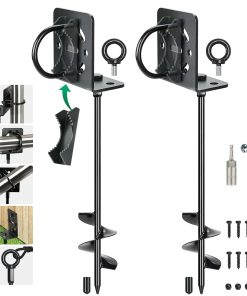 hannger 2 Pack 20" Anclajes para Suelo con Tornillos -