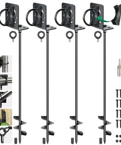 hannger 4 Pack 30" Anclajes para Suelo con Tornillo -