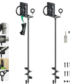 hannger 2 Pack 30" Anclajes de Tierra en Tornillo - Anclas