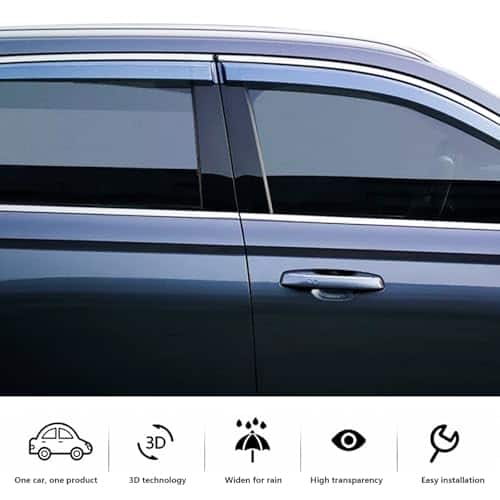 Viseras de ventana MDZZOVO para 1999-2016 Ford F250 F350 - Imagen 3