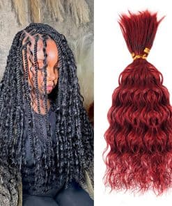Cabello trenzado para braids boho rizado pre-dividido a