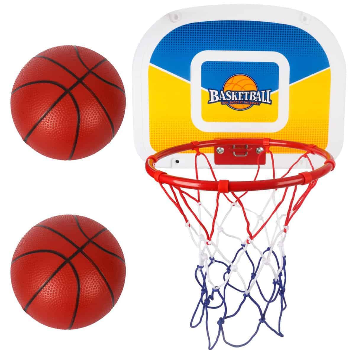 Aro de Baloncesto para Cama Elástica con 2 Mini Balones
