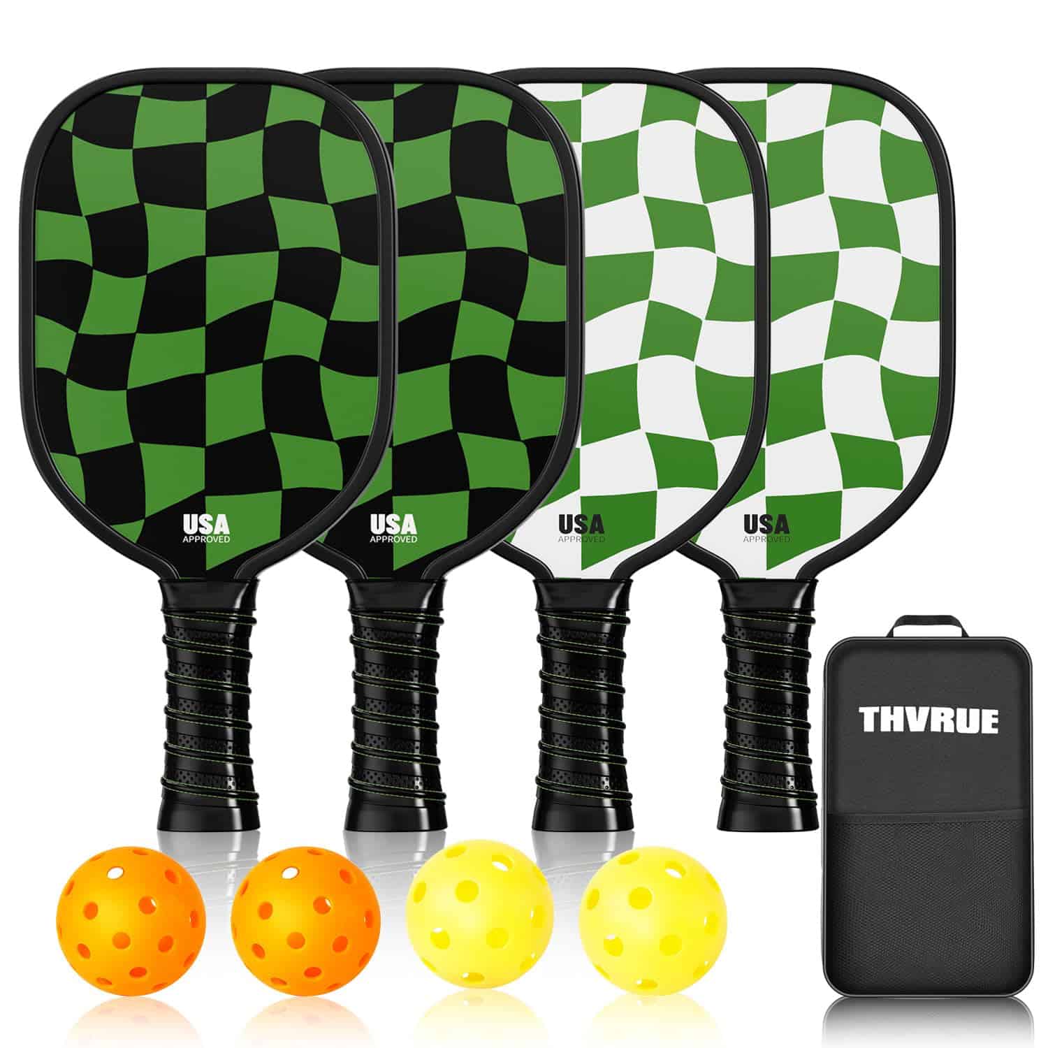 Paletas de Pickleball THVRUE, Set de 2/4 Raquetas de