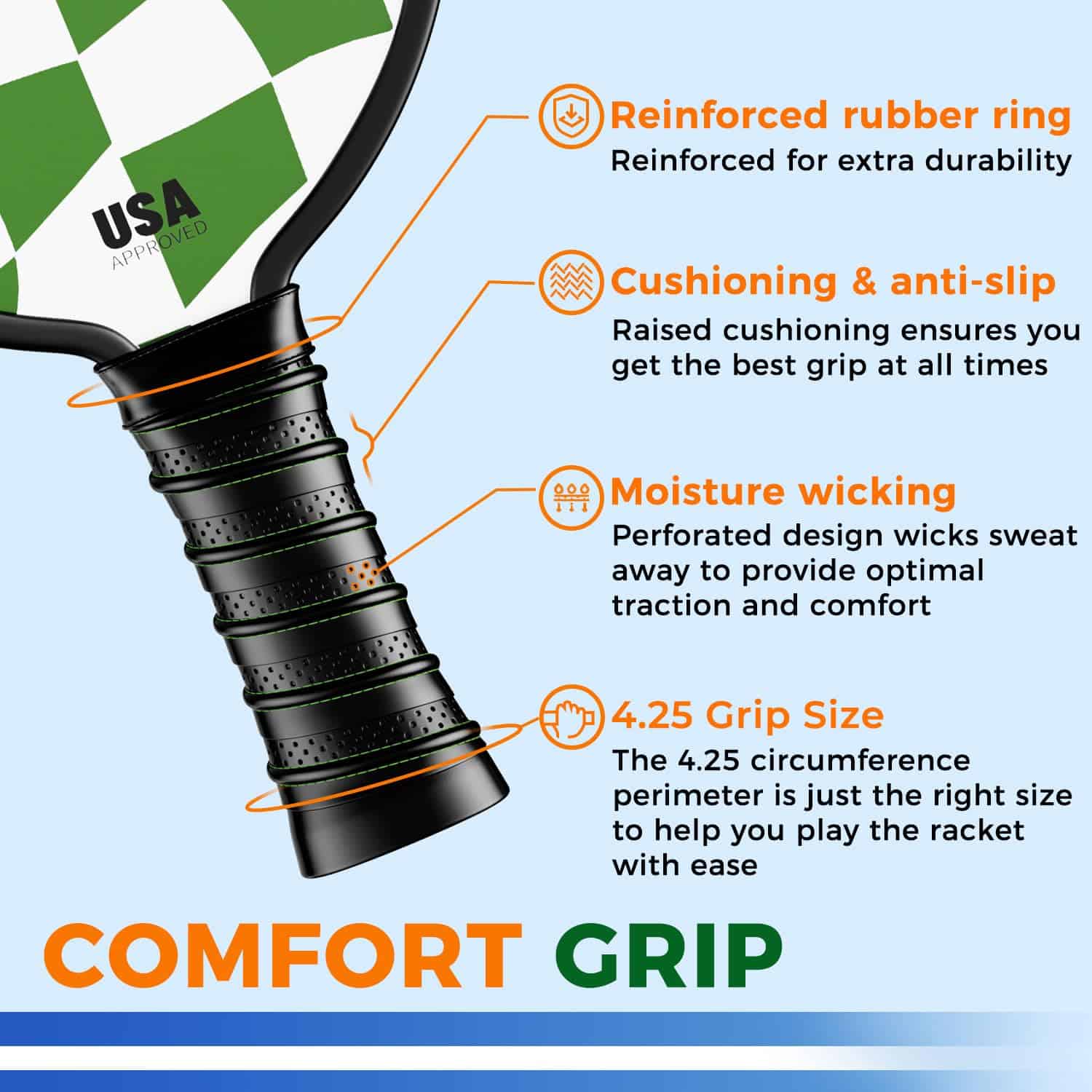 Paletas de Pickleball THVRUE, Set de 2/4 Raquetas de - Imagen 4