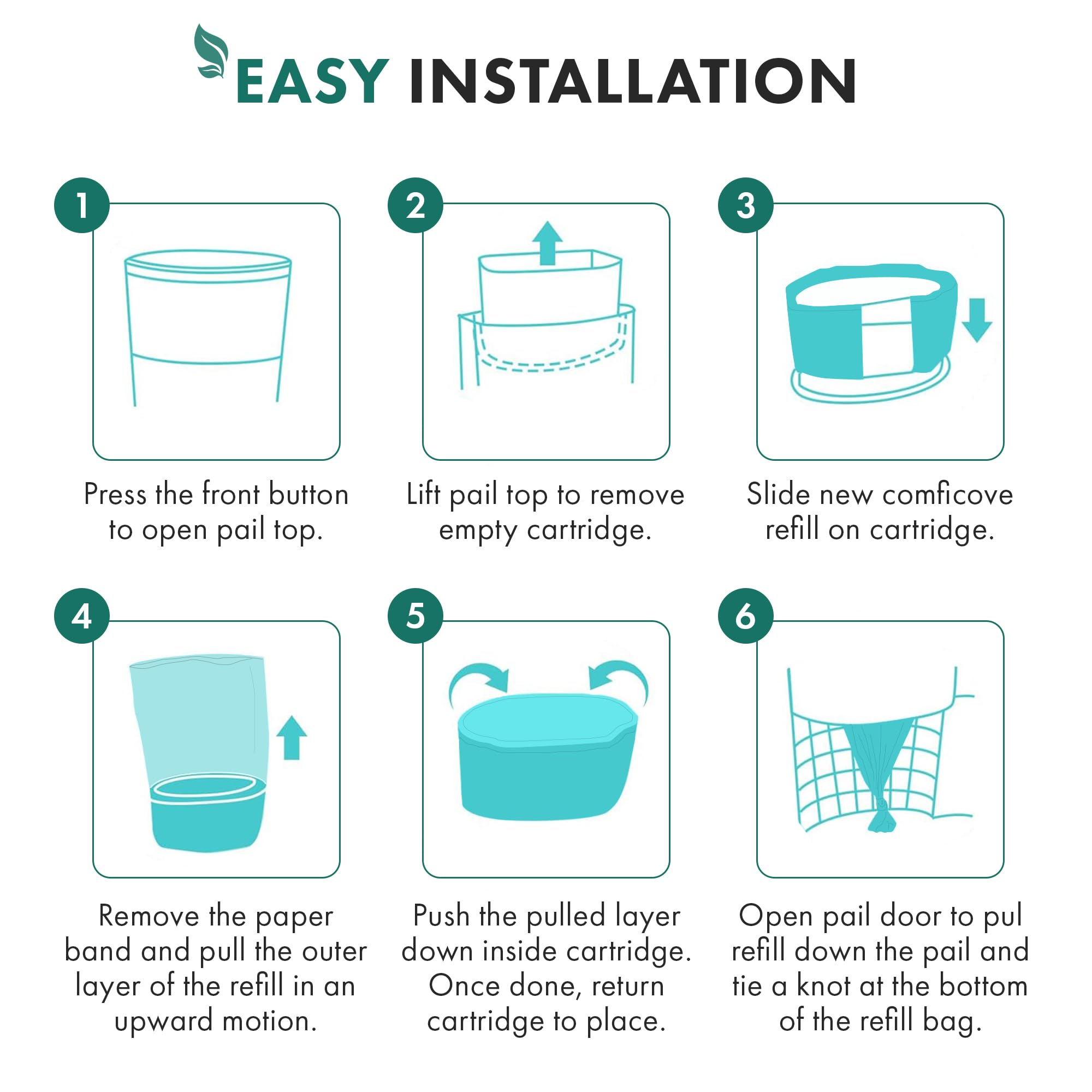 8 Pack Refill de Forros para Pañales de Adulto, Compatible - Imagen 6