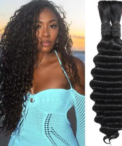 20 Pulgadas 100g 2 Paquetes de Cabello Humano para Trenzas